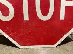 (2) Stop + 35 MPH Signs