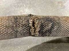 Vintage White Fuel Pump Hose
