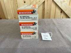 3 Boxes Winchester 95, 110, 158 Gr. HP .38 Special