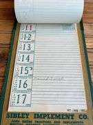 1953 John Deere Weekly Memo Calendar