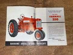 (2) Farmall 350 + 450 Sales Literature