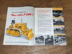 (2) IH T-340 Crawler Sales Literature