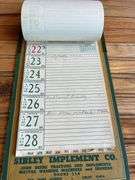 1953 John Deere Weekly Memo Calendar