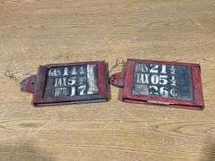 (2) Gas Pump Price Boxes