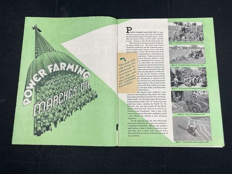 IHC McCormick-Deering Tractor Sales Literature