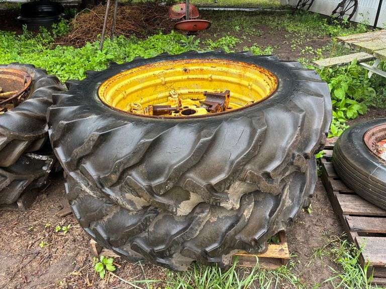 (2) 14.9-36 Tires and John Deere Wheels image