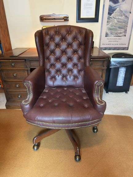 Tufted Computer Desk Chair image