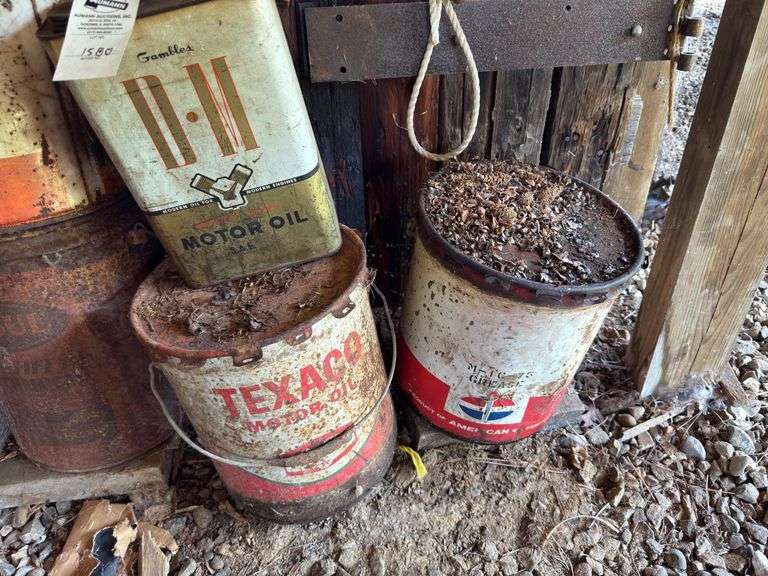 Oil Cans - Tractor Building