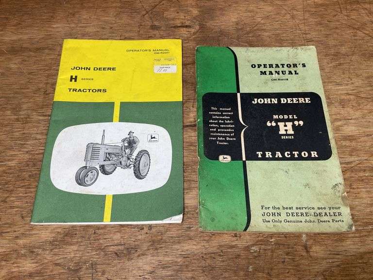 (2) John Deere H Tractor Manuals image