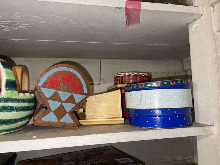 (2) Shelves of Assorted Glasswares