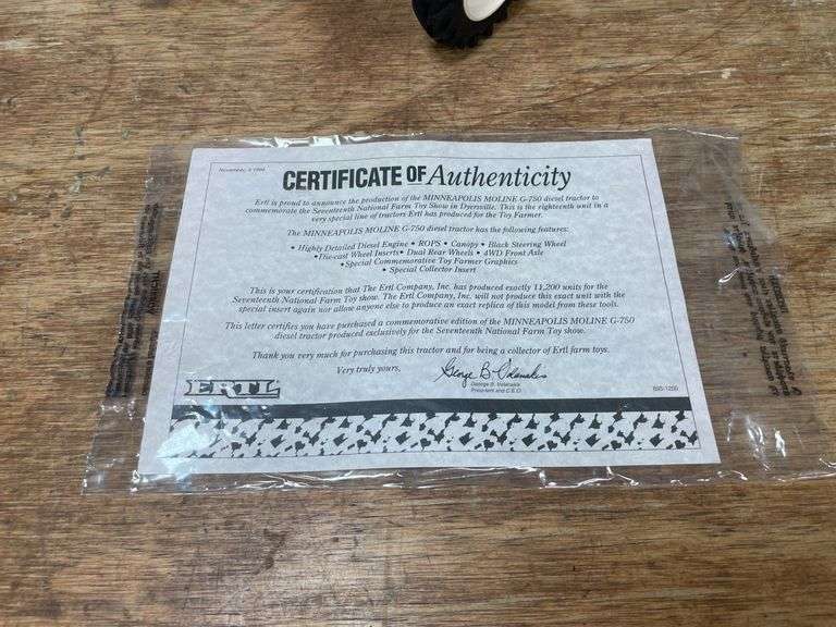 1/16 MM G750 1994 NFTS NIB Ertl