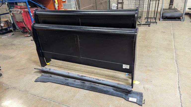 Black King Sleigh Bed - King Size
