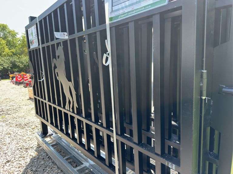 Metal Farm Driveway Gate 7 X 20 Ft 2 Pieces image