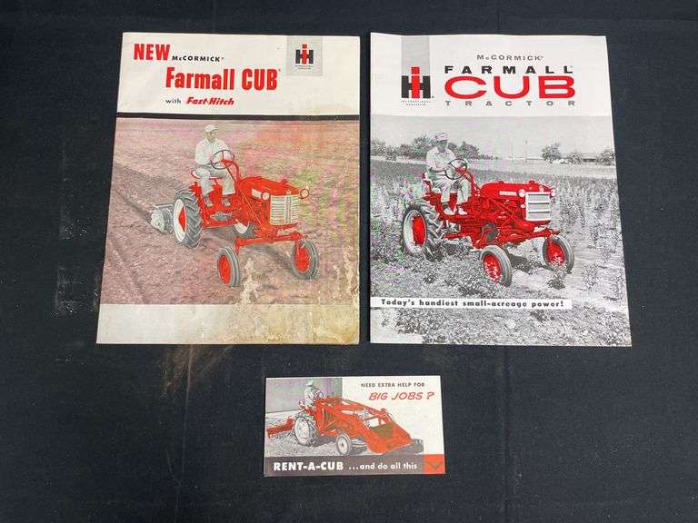 (3) IH Cub Tractor Sales Literature image