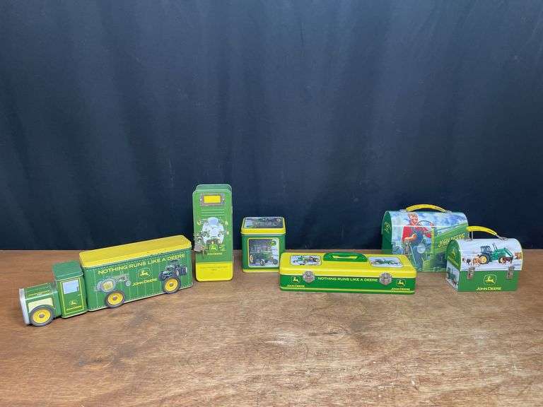 (6) John Deere Tins + Lunch Boxes image