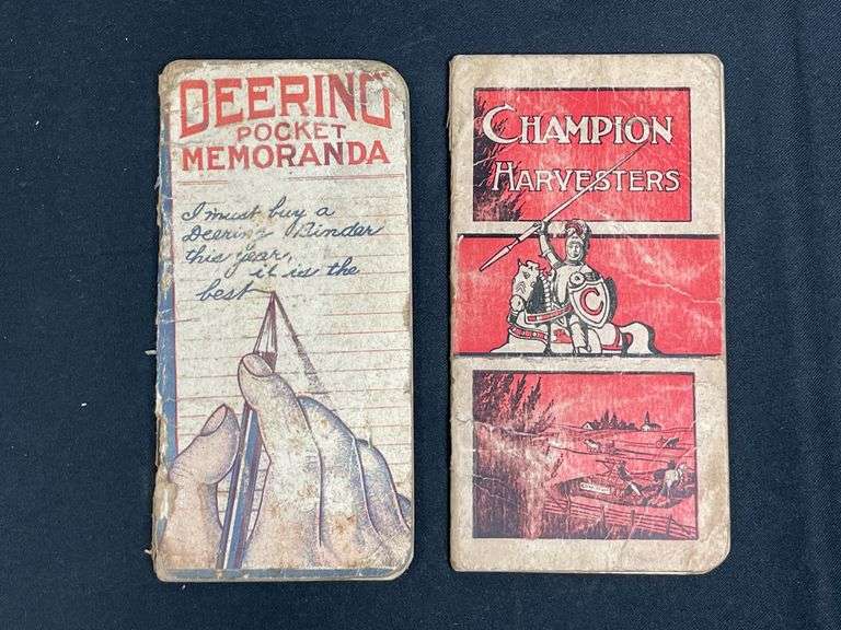 1904 Deering + Champion Harvesters Notebooks image