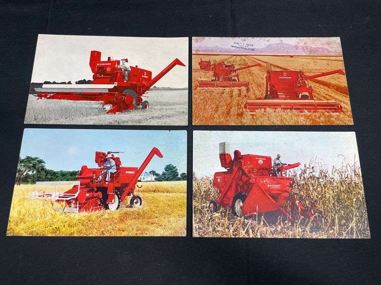 (4) IH Combine Postcards image
