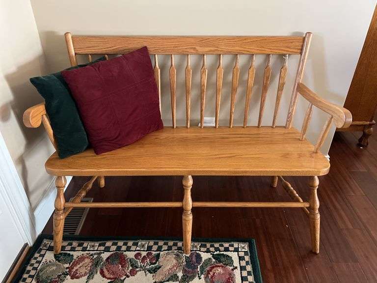Solid Wood Entry Bench image