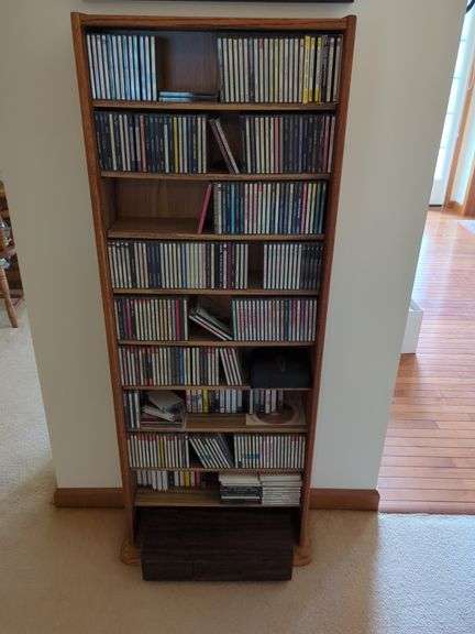 CD Tower with CD'S And Tape Cassettes - Classics