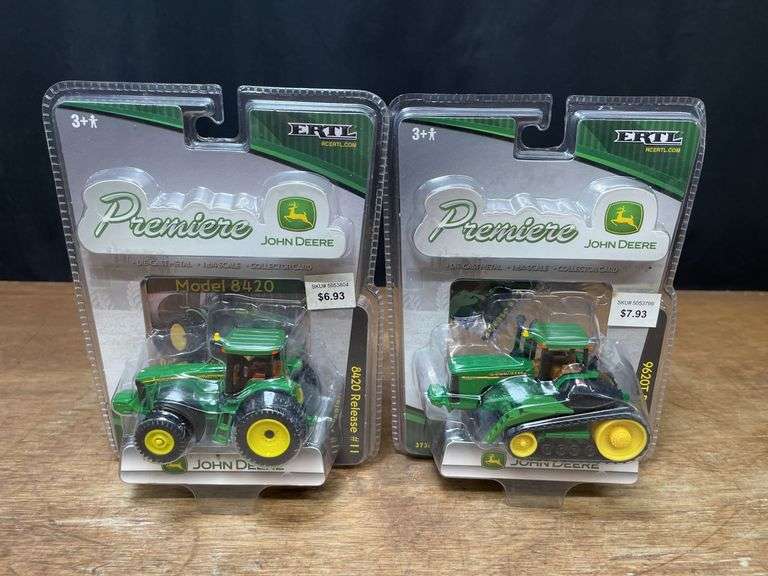 (2) 1/64 John Deere 8420 + 9620T Premiere NIB Ertl image