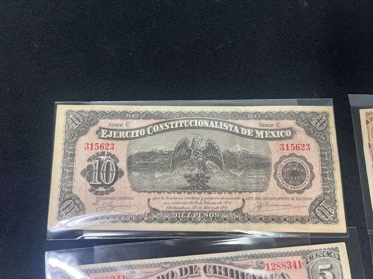 Mexican paper Currency