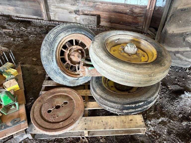 (2) Front Axles and John Deere Flywheel image
