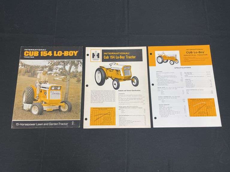 (3) IH Cub Tractor Sales Literature image