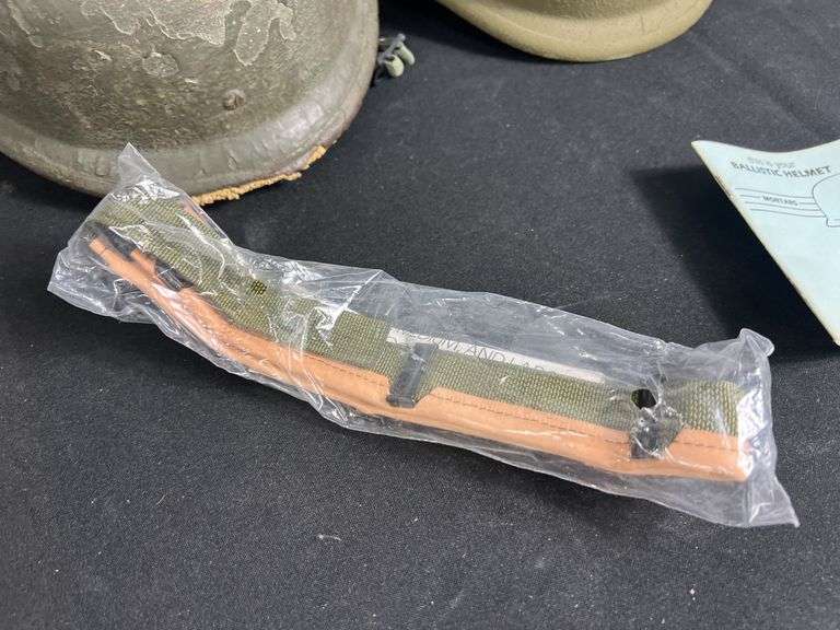 (2)-US PASGT Ballistic Helmets w/Chinstraps