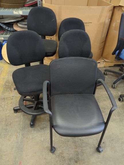 (5) Office Chairs - Black