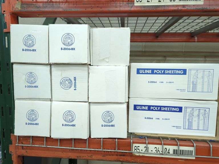 (11) Boxes of Uline Poly Sheeting - 2 MIL - 3 x 200 Ft image