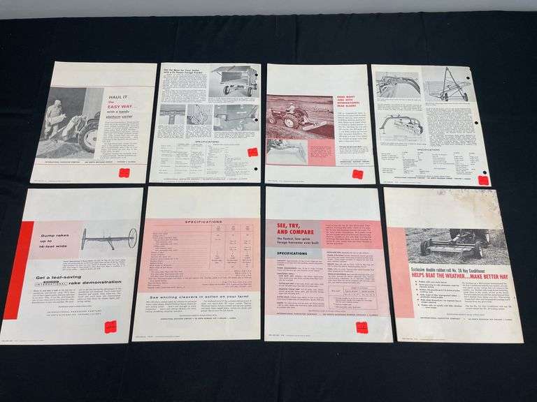 (8) IH Sales Literature