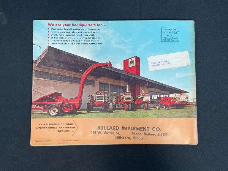 1962 IH Farm Equipment Catalog