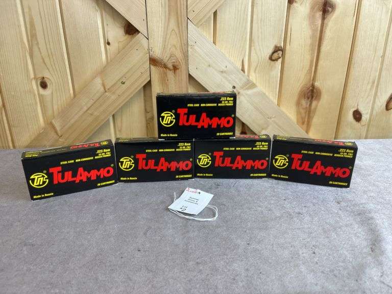 5 Boxes Tul Ammo 55 Gr. FMJ .223 image