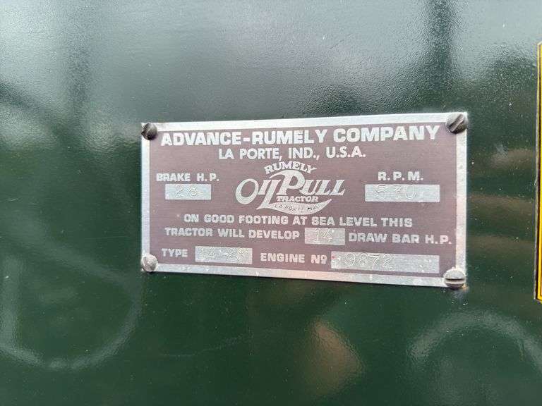 Rumely 14-28 Model H