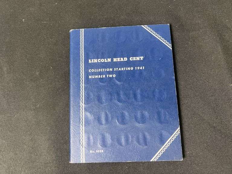 Lincoln Head Cents Collection In Blue Book image