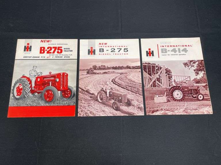 (3) IH B-275 + B414 Sales Literature image