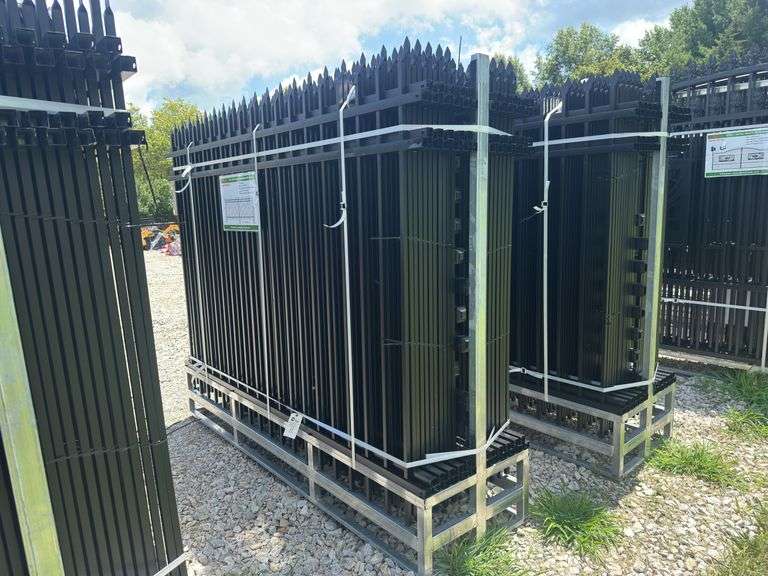 Powder Coated Steel Site Fence 8 X 6 Ft