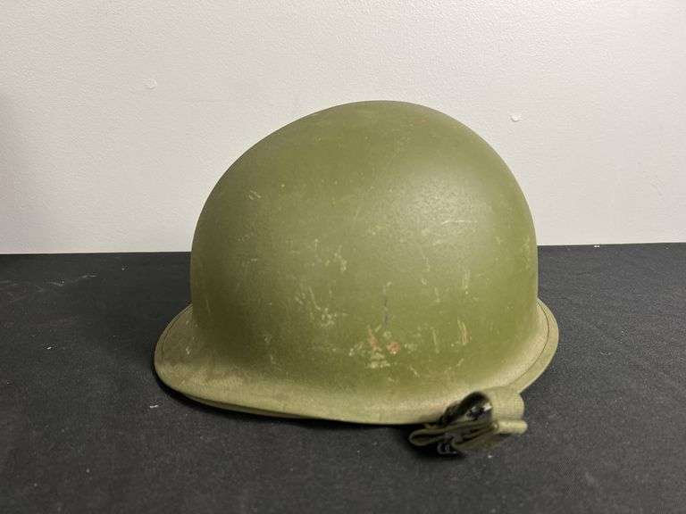 US Military Helmet w/Shell Liner & Chinstrap image