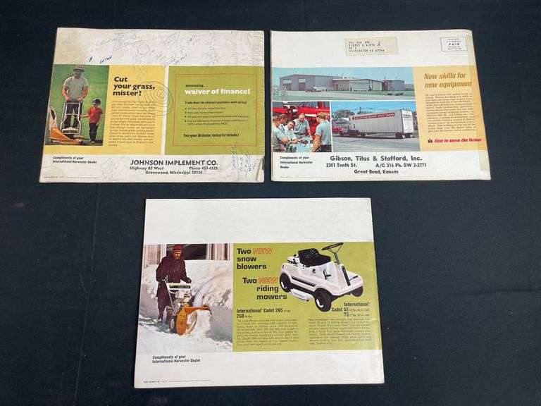 (3) IH Farm Equipment Buyers Guides