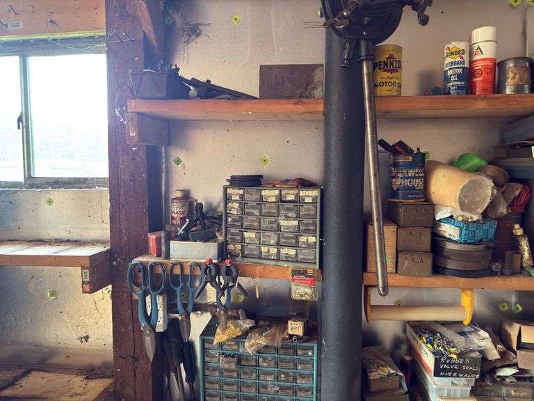 Southwest Corner of Shop. Corner to Furnace