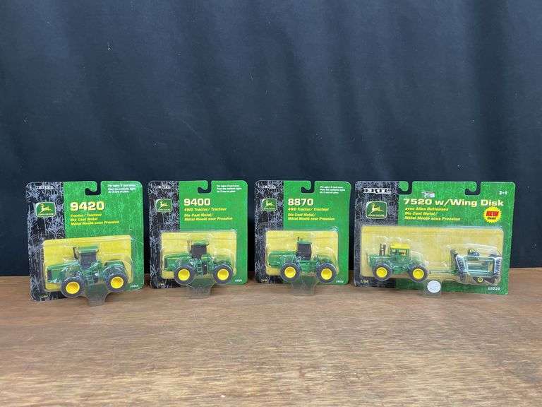(4) 1/64 John Deere 4wds NIB Ertl image