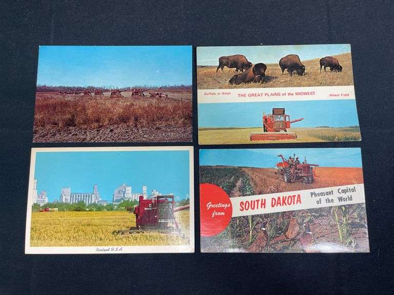 (4) IH Combine Postcards image