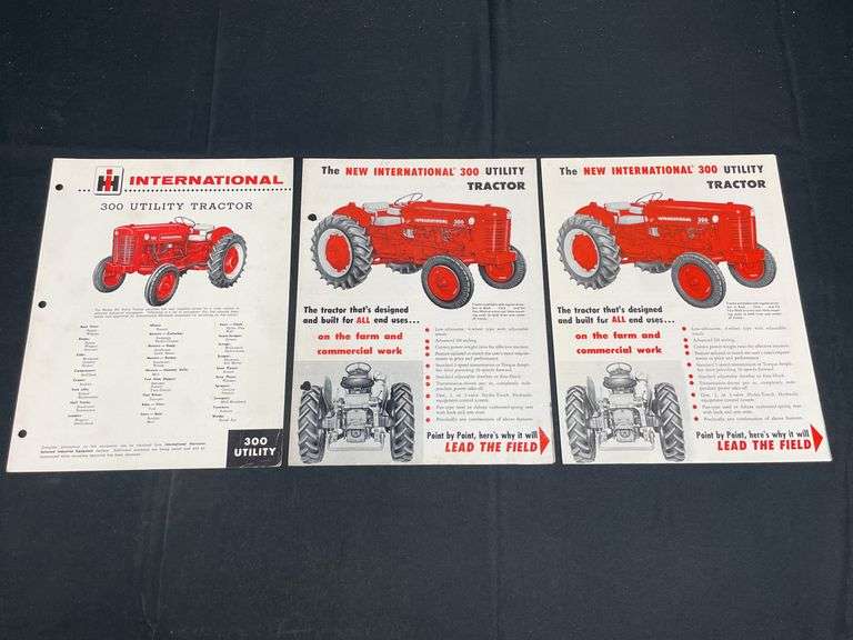 (3) IH 300 Tractor Sales Literature image