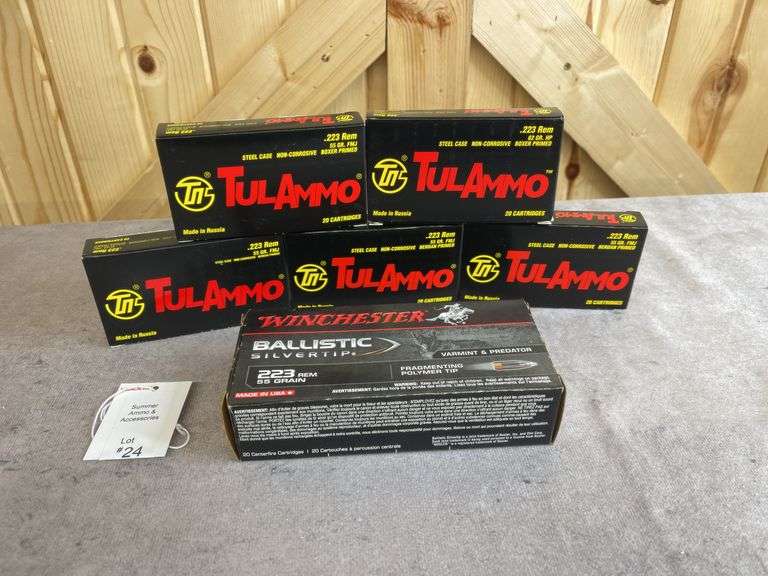1 Box Winchester 62 Gr. BST & 5 Boxes TulAmmo 55 Gr. FMJ .223 image