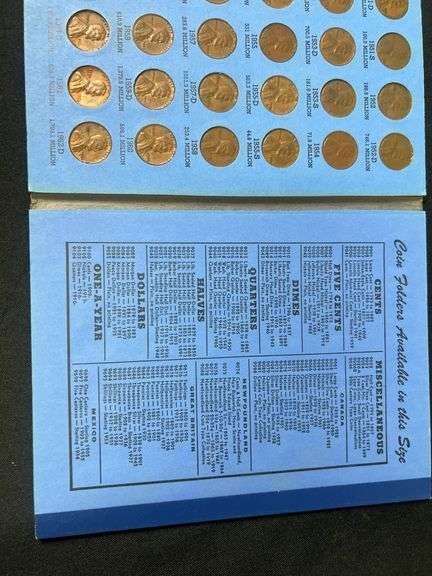 Lincoln Head Cent Collection in Blue Book