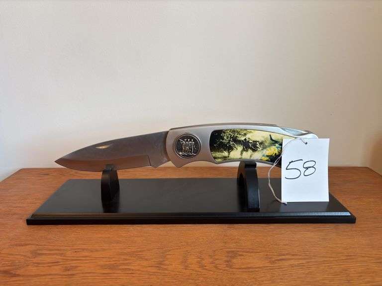 Giant Vietnam War Pocket Knife on Stand image