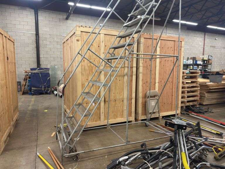 15 ft Steel Rolling Ladder
