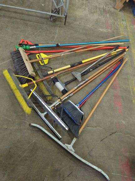 Assorted Shop Brooms and Squeegee's image