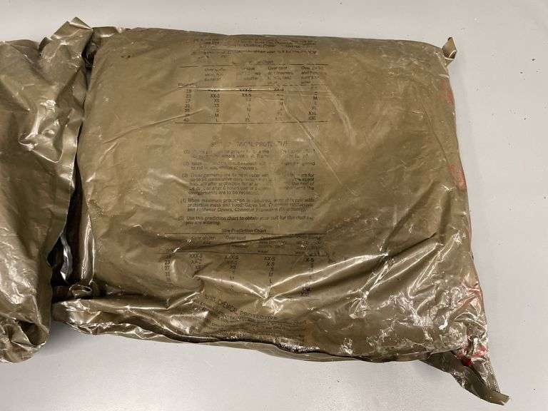 (2)-NOS 1980's US Camo Chemical Protective Suits