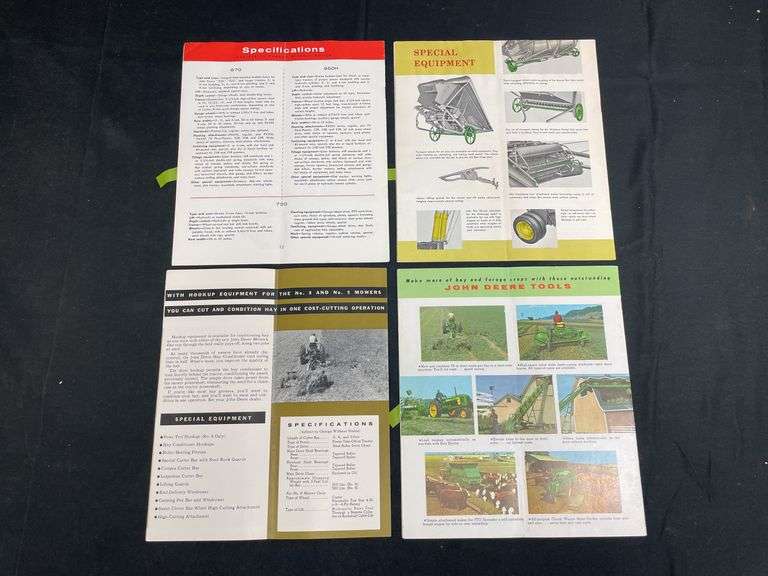 (4) John Deere Implement Sales Literature